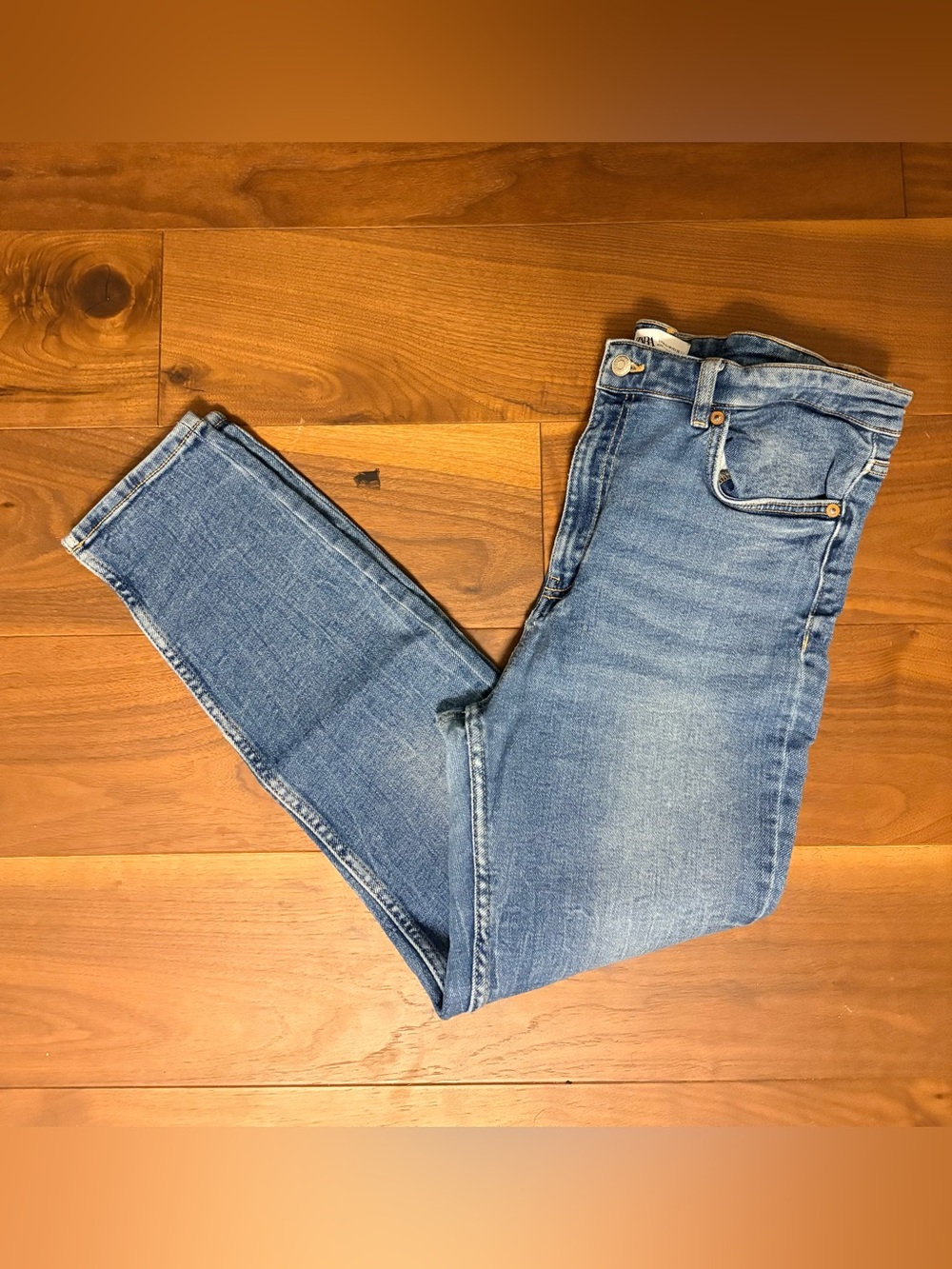 Zara Women's High Rise Vintage Skinny Slim  Jeans